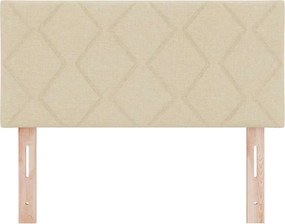 vidaXL Κεφαλάρι Κρεμ 90 cm ύφασμα