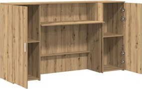 vidaXL Γραφείο υποδοχής 180x50x103,5 εκ. Επεξεργασμένο Ξύλο