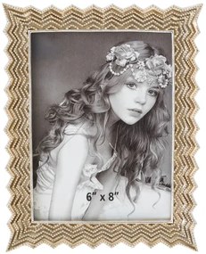 Κορνίζα Polyester Με Μπίλιες Σαμπανί 15x20εκ. Zen Collection 24.24.49879