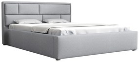 Κρεβάτι Pomona 105, Διπλό, Γκρι, 160x200, Ταπισερί, Τάβλες για Κρεβάτι, 180x223x93cm, 127 kg | Epipla1.gr
