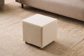 Πουφ Σκαμπό Κρέμα OLIMPOS 40x40x40