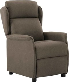 vidaXL Ανακλινόμενη πολυθρόνα Taupe 66.5 x 94 x 101.5 εκ Πολυεστέρας