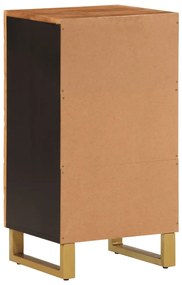 vidaXL Βοηθητικό Έπιπλο Καφέ/Μαύρο 40x33,5x75 εκ. Μασίφ Ξύλο Μάνγκο