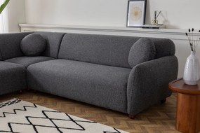 Corner Sofa Eddy Corner 2 (3L-C-3R) - Dark Grey Dark Grey