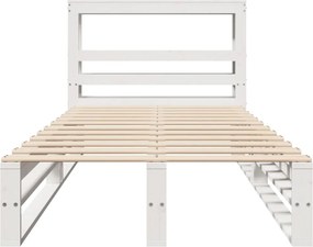 vidaXL Σκελετός Κρεβ. Χωρίς Στρώμα Λευκό 90x190 εκ Μασίφ Πεύκο