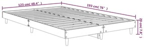 Πλαίσιο Κρεβατιού Χωρ. Στρώμα Καπ. Δρυς 120x190 εκ. Επ. Ξύλο - Καφέ