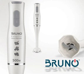 BRUNO ραβδομπλέντερ BRN-0091, 2 ταχύτητες, 500W, λευκό