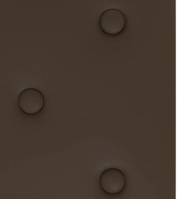 Πάνελ Τοίχου 12 τεμ. Καφέ 60 x 30 εκ. 2,16 μ² Συνθετικό Δέρμα - Καφέ
