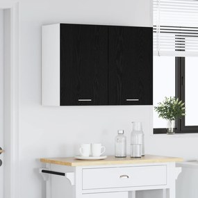 vidaXL Κρεμαστό Ντουλάπι  Μαύρη Βελανιδιά - 80x31x60 εκ. - Φτιαγμένο από Επεξεργασμένο Ξύλο