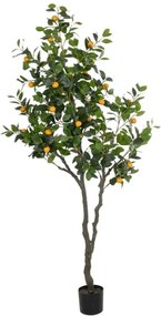 Τεχνητό Δέντρο Orange 21110 110x80x200cm Orange-Green GloboStar Πολυαιθυλένιο,Ύφασμα