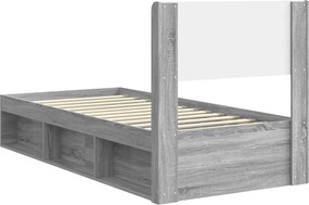 vidaXL Καλάθι με αποθήκη και κεφαλάρι 3 pcs Επεξεργασμένο Ξύλο