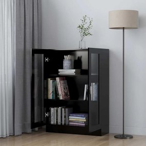 vidaXL Βιτρίνα Μαύρη 82,5 x 30,5 x 115 εκ. Επεξ. Ξύλο