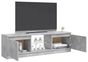vidaXL Έπιπλο Τηλεόρασης με LED Γκρι Σκυρδέματος 120 x 30 x 36 εκ.