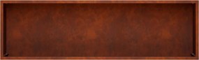 vidaXL Γλάστρα Κήπου Σκ rusty 100 x 30 x 49 εκ