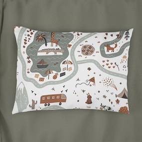 Μαξιλαροθήκη Παιδική Countryside 580 White-Mint DimCol 35X45 35x45cm 100% Βαμβάκι