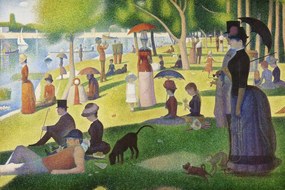 Αναπαραγωγή A Sunday on La Grande Jatte (Traditional Vintage Landscape) - Georges Seurat