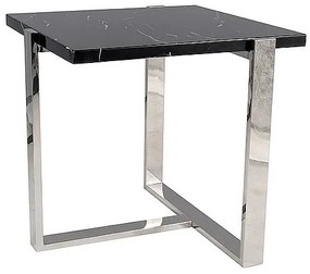 ŁAWA VELA B CZARNY MARMUR/SREBRNY 61x61 DIOMMI-80-3158