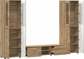 vidaXL Σετ επίπλου τηλεόρασης FLORIN 3 pcs Artisan Oak
