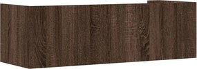 vidaXL Ραφιέρα Τοίχου Καφέ Δρυς 100x35x30,5 εκ. Επεξεργασμένο Ξύλο