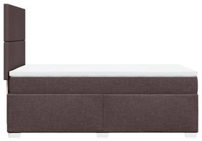 ΚΡΕΒΑΤΙ BOXSPRING ΜΕ ΣΤΡΩΜΑ ΣΚΟΥΡΟ ΚΑΦΕ 80X200 ΕΚ. ΥΦΑΣΜΑΤΙΝΟ 3292611