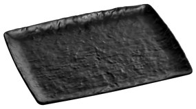 Πιατέλα Μελαμίνης ορθογώνια Μαύρη Ματτ 26.5x32,5cm No7123