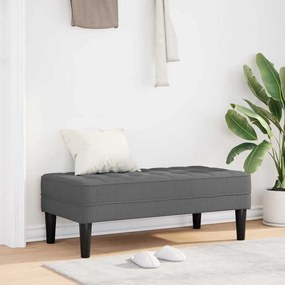 vidaXL Παγκάκι Σκούρο Γκρι 113x57x39 εκ. Υφάσματος