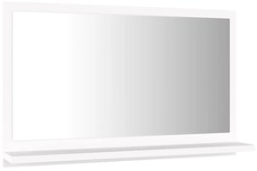vidaXL Καθρέφτης Μπάνιου Λευκός 60 x 10,5 x 37 εκ. Μοριοσανίδα