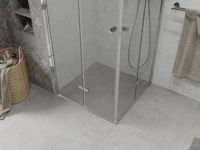 Mexen Lima Διπλή πτυσσόμενη καμπίνα ντους 90 x 90 cm, διαφανής, χρώμιο