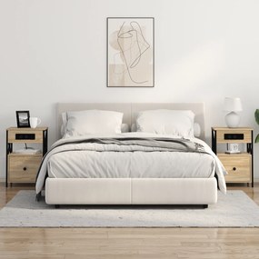 vidaXL Κομοδίνο Sonoma Δρυς 40 x 31 x 60 εκ. Επεξεργασμένο ξύλο