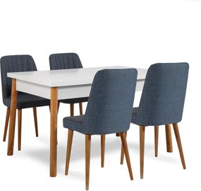 Extendable Dining Table &amp; Chairs Set (6 Pieces) Santiago 1048 - 2 AB Atlantic Pine
Navy Blue