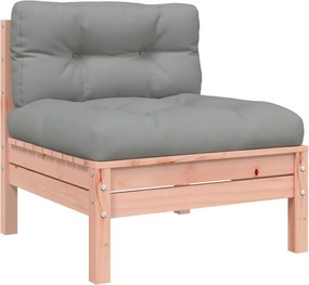 vidaXL Καναπές Κήπου Σετ 8 Τεμ. Μασίφ Ψευδοτσούγκα Ελάτης Μαξιλάρια