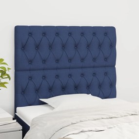 vidaXL Κεφαλάρι Μπλε 90x7x118/128 εκ. Ύφασμα