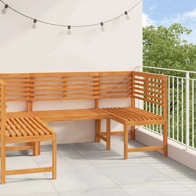 vidaXL Σετ Παγκάκι Κήπου 3 pcs Καφέ Μασίφ ξύλο ακακίας