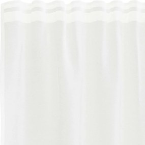 vidaXL Κουρτίνα Δαντέλας με κουρτίνες Λευκό 140 x 600 cm Πολυεστέρας