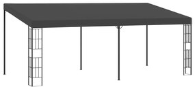 vidaXL Κιόσκι Επιτοίχιο Ανθρακί 3 x 6 μ. Υφασμάτινο