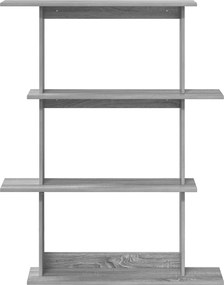 vidaXL Ράφι Τοίχου Γκρι Sonoma 100 x 20 x 126 εκ.