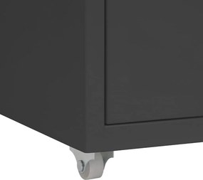 vidaXL Αρχειοθήκη Φορητή Ανθρακί 28 x 41 x 69 εκ. Μεταλλική
