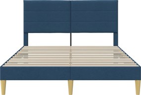 vidaXL Σκελετός Κρεβατιού Μπλε 120 x 200 cm Ύφασμα