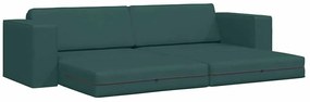 vidaXL Καναπέ-Κρεβάτι Σκούρο πράσινο 245 x 78 x 77 εκ. ύφασμα