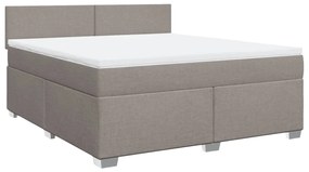 ΚΡΕΒΑΤΙ BOXSPRING ΜΕ ΣΤΡΩΜΑ TAUPE 180X200 ΕΚ. ΥΦΑΣΜΑΤΙΝΟ 3285964