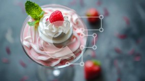 Σετ των 2 Intra Συλλεκτικό Ξύλινο Παζλ Plywood 4mm - Επιδόρπιο παγωτό με φρέσκα φρούτα και σαντιγί Σε Ξύλινο Κουτί - Διαστάσεις: 10x10 cm – 25 κομμάτια