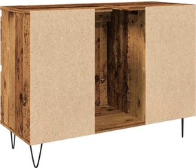 vidaXL Ντουλάπι Μπάνιου Παλαιό Ξύλο 80x33x60εκ. από Επεξεργασμένο Ξύλο