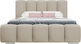 Επενδυμένο κρεβάτι Wizko-Ekrou-180 x 200