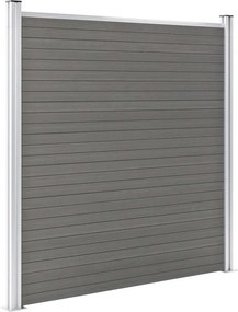 vidaXL Πάνελ Περίφραξης Γκρι 180 x 186 εκ. από WPC