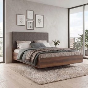 Κρεβάτι Oryana Megapap χρώμα καρυδί 160x200εκ.