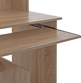 ΓΡΑΦΕΙΟ ΜΕ ΒΙΒΛΙΟΘΗΚΗ-ΡΑΦΙΕΡΑ STATUS HM2032.02 SONOMA 120X55X182