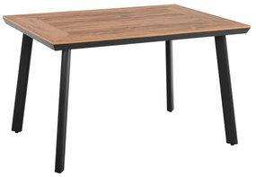 ΤΡΑΠΕΖΙ ΑΛΟΥΜΙΝΙΟΥ TABER ΑΝΘΡΑΚΙ ΜΕ ΕΠΙΦΑΝΕΙΑ POLYWOOD HM5563.02 80x80x73Υεκ.