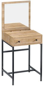 Τουαλέτα Με Καθρέπτη Mary 793ELG4102 50x50x128cm Pine-Black