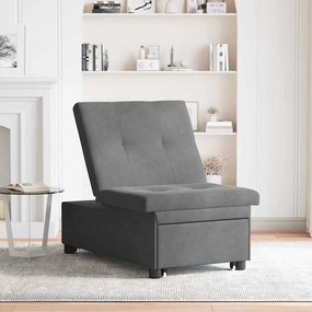 vidaXL Κρεβάτι καναπές Σκούρο Γκρι 67 x 194 x 82 εκ