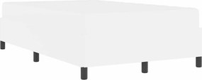 vidaXL Σκελετός Κρεβατιού με στρώμα Λευκό 120 x 190 cm ύφασμα